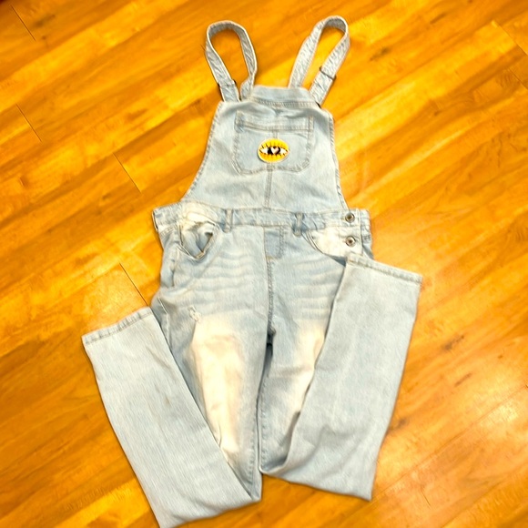 Love Tree Denim - Hand distressed own design Patchwork Distressed DENIM Jean Overalls